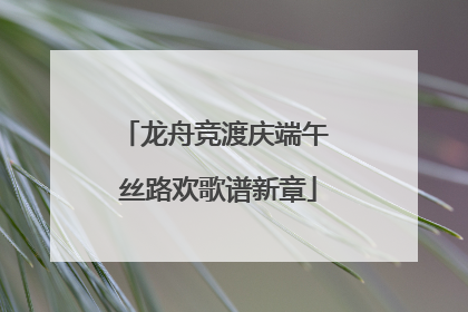 龙舟竞渡庆端午 丝路欢歌谱新章