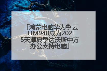 鸿蒙电脑华为擎云 HM940成为2025天津夏季达沃斯中方办公支持电脑