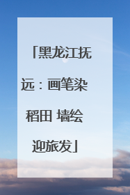 黑龙江抚远：画笔染稻田 墙绘迎旅发