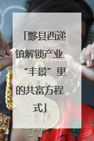 黟县西递镇解锁产业“丰景”里的共富方程式