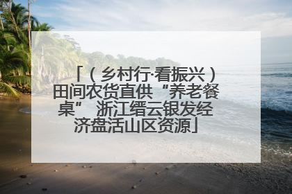 （乡村行·看振兴）田间农货直供“养老餐桌” 浙江缙云银发经济盘活山区资源