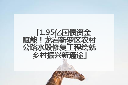 1.95亿国债资金赋能！龙岩新罗区农村公路水毁修复工程绘就乡村振兴新通途