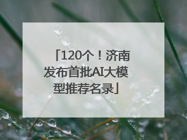120个！济南发布首批AI大模型推荐名录