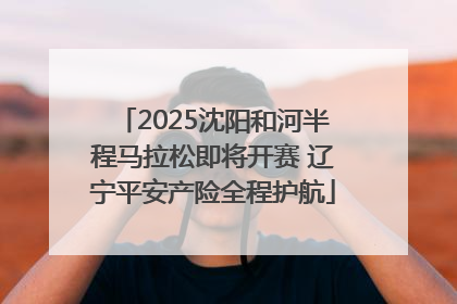 2025沈阳和河半程马拉松即将开赛 辽宁平安产险全程护航
