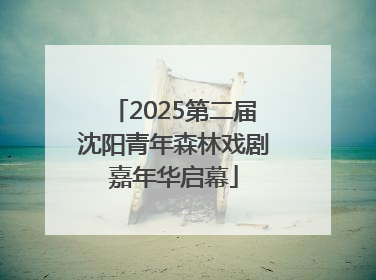 2025第二届沈阳青年森林戏剧嘉年华启幕