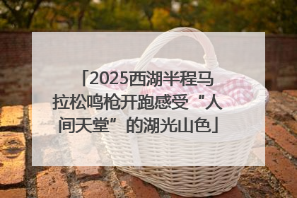 2025西湖半程马拉松鸣枪开跑感受“人间天堂”的湖光山色