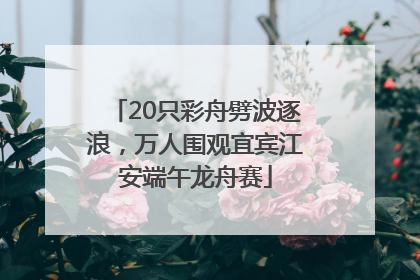 20只彩舟劈波逐浪，万人围观宜宾江安端午龙舟赛