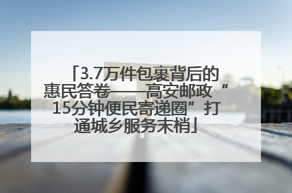 3.7万件包裹背后的惠民答卷——高安邮政“15分钟便民寄递圈”打通城乡服务末梢