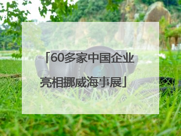 60多家中国企业亮相挪威海事展